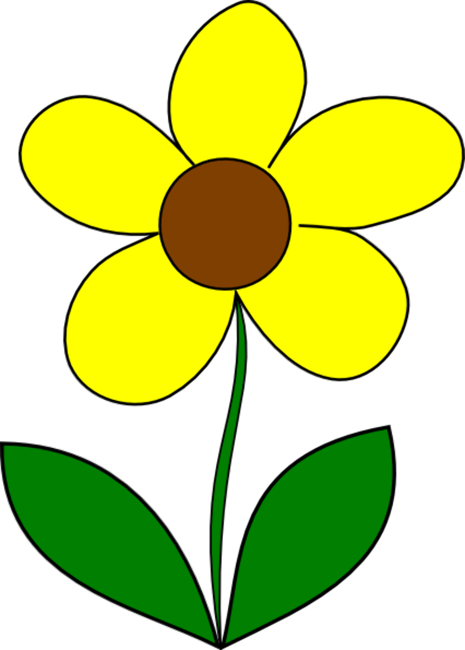 clipart flower yellow