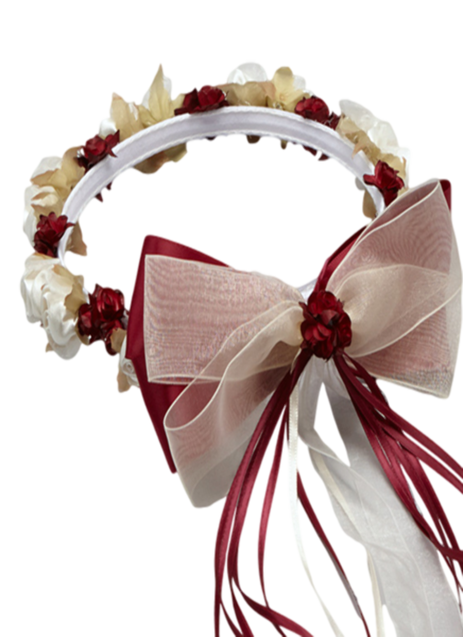 Download High Quality flower crown transparent maroon ...