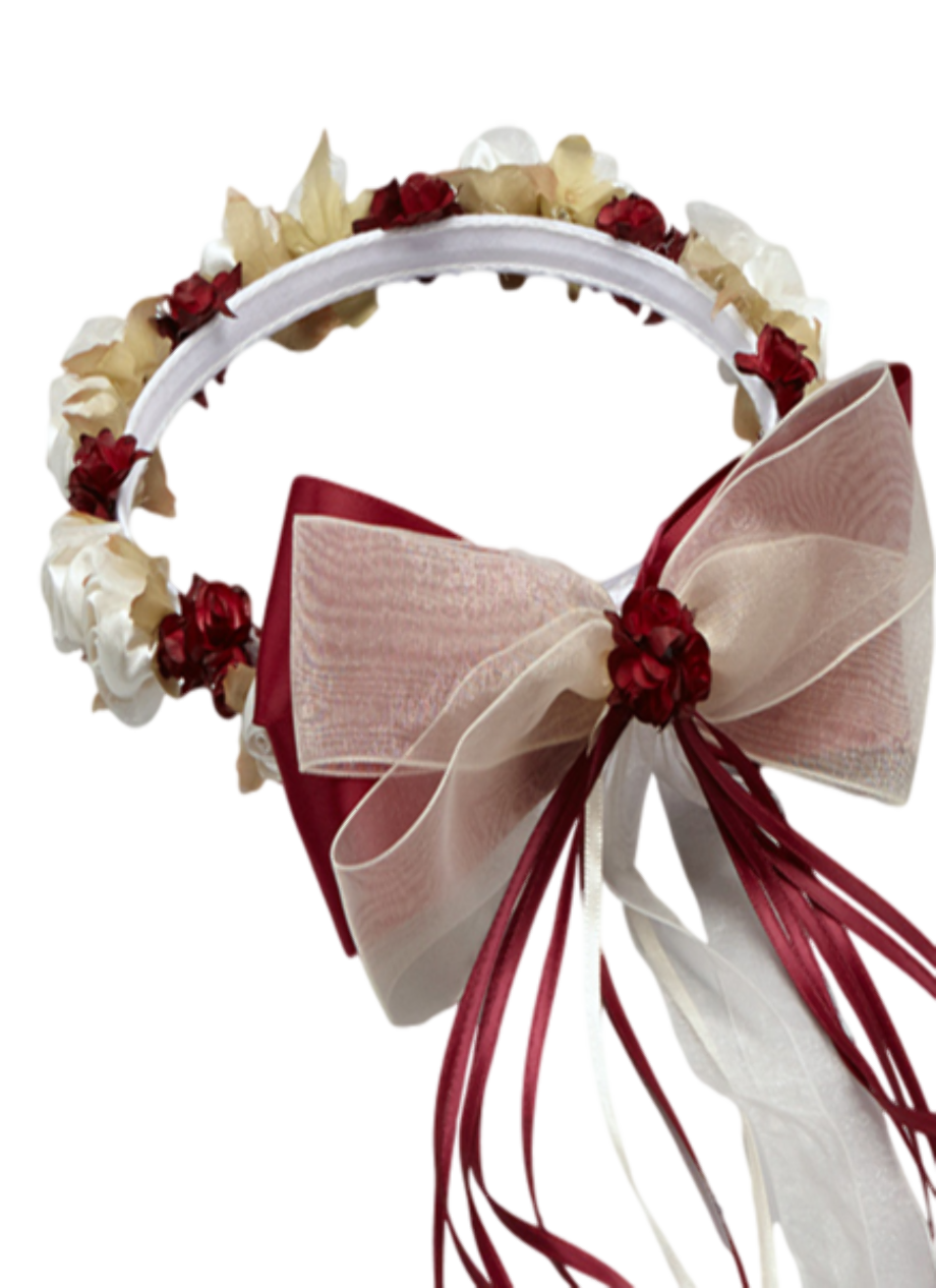 Download High Quality flower crown transparent maroon Transparent PNG