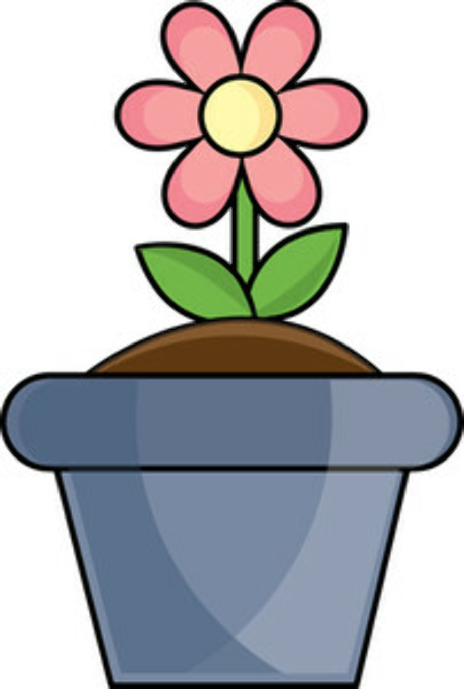 flower pot clipart pink