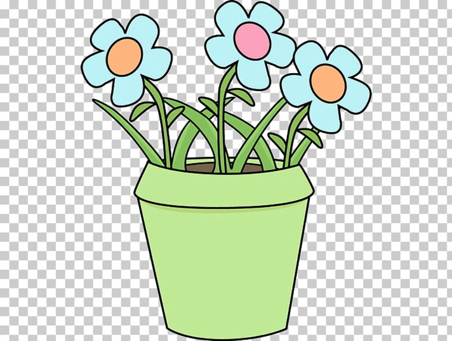 flower pot clipart spring