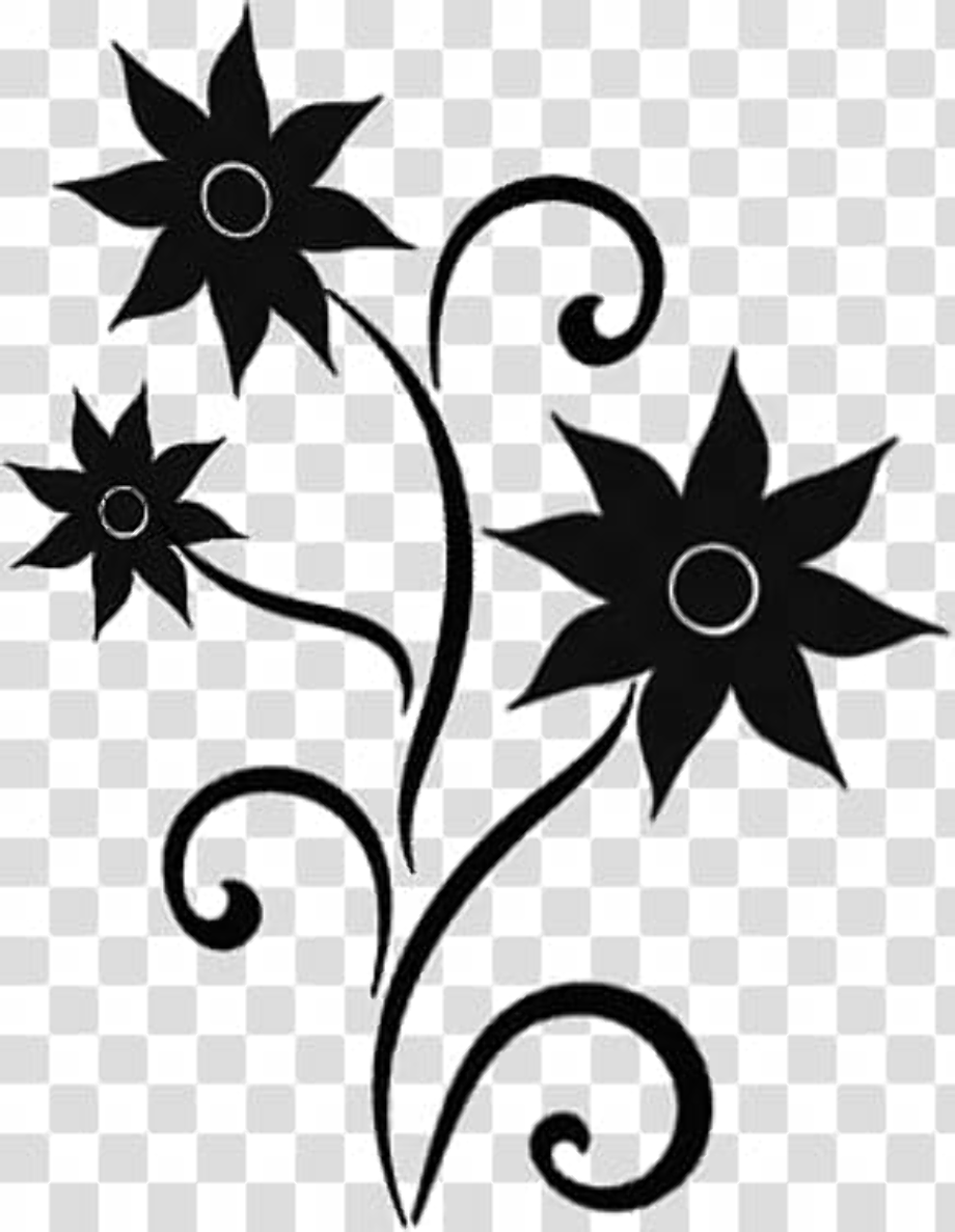 Download High Quality transparent flowers black Transparent PNG Images