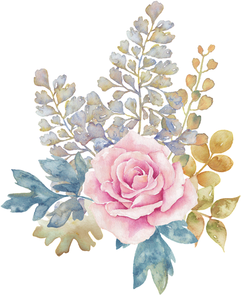 flowers transparent pastel
