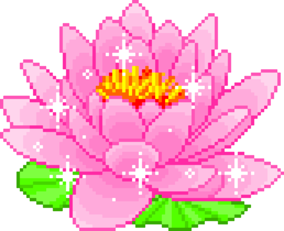 transparent flowers pixel