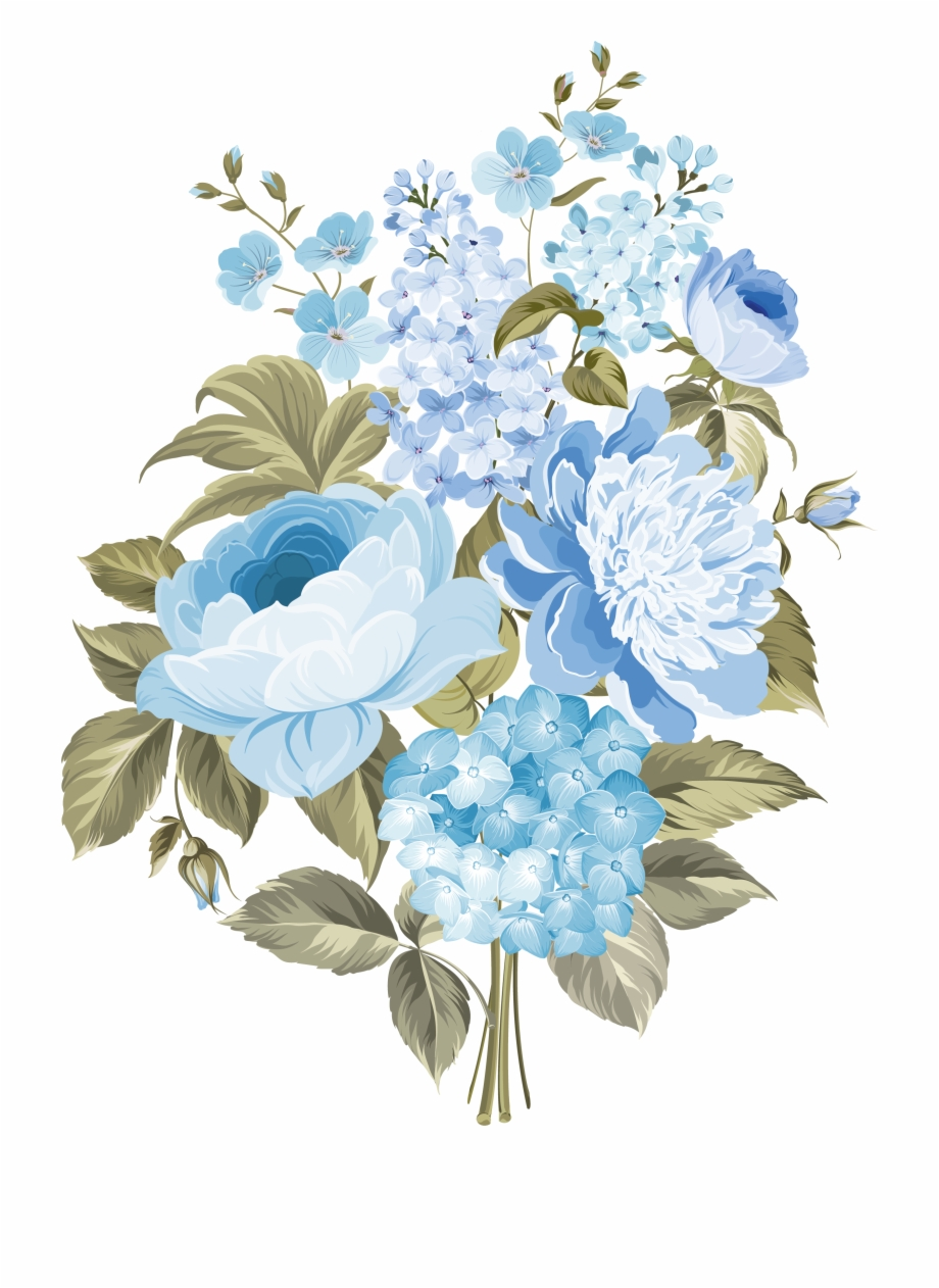 Download High Quality flowers transparent blue Transparent PNG Images