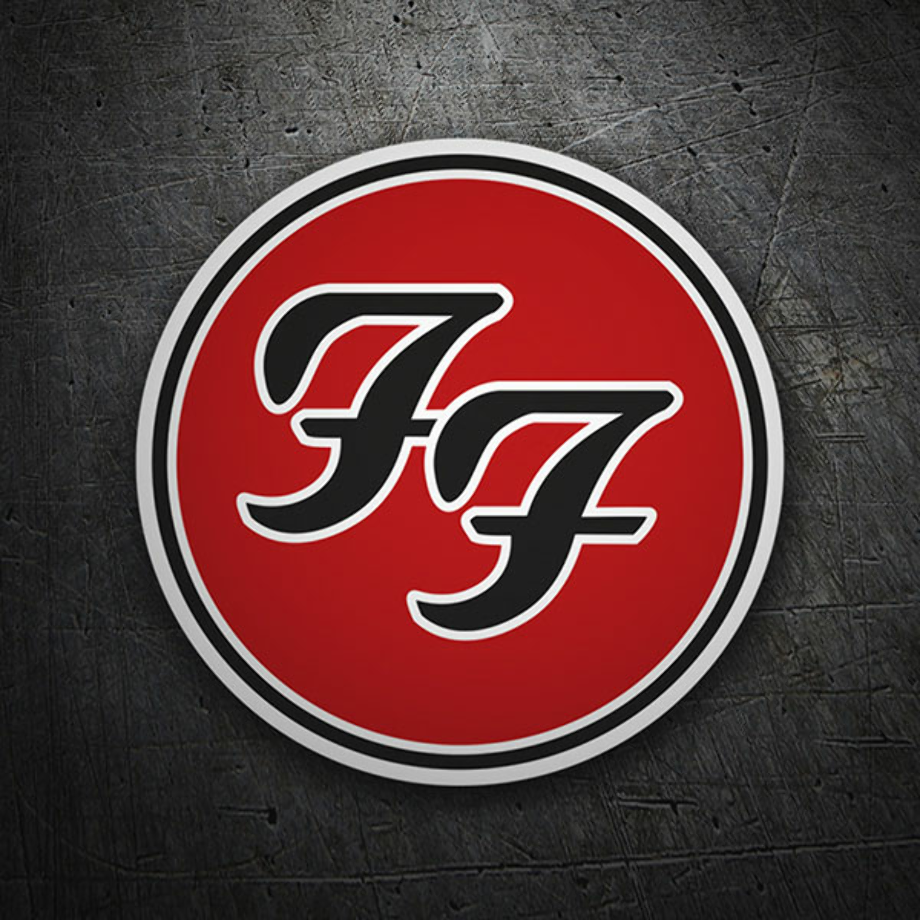 foo fighters logo red