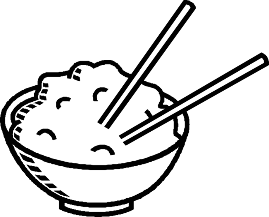 Food clipart black and white