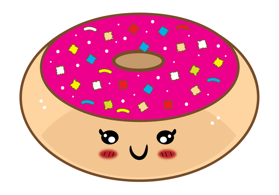 donut clipart cute