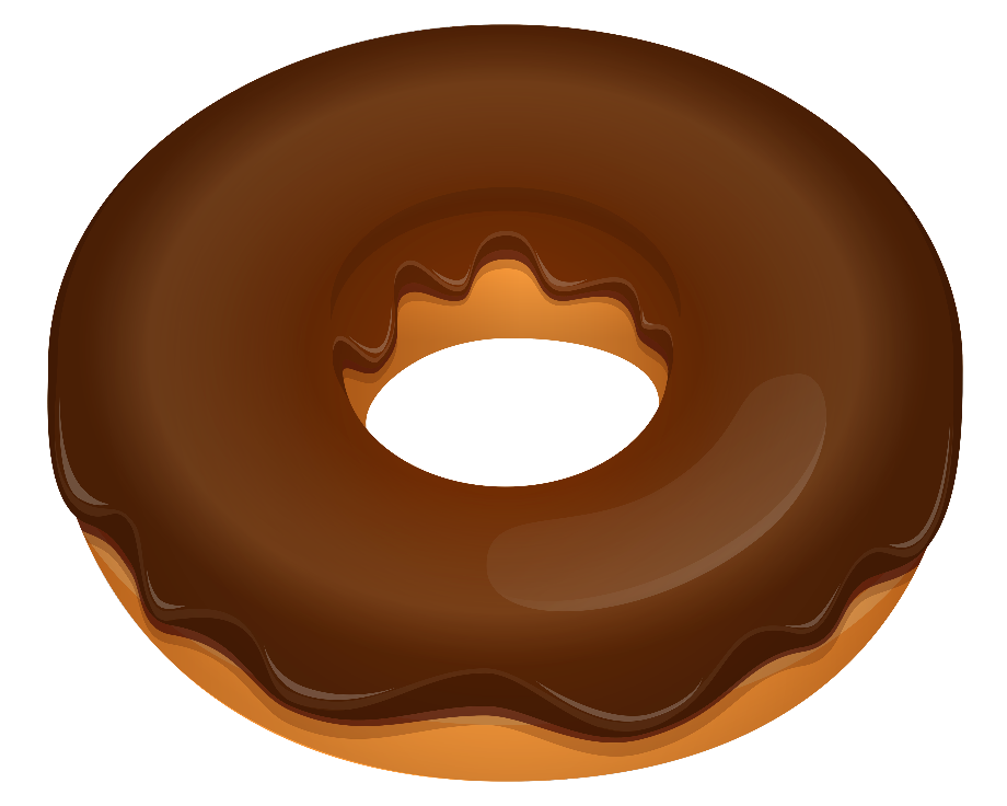 donut clip art chocolate