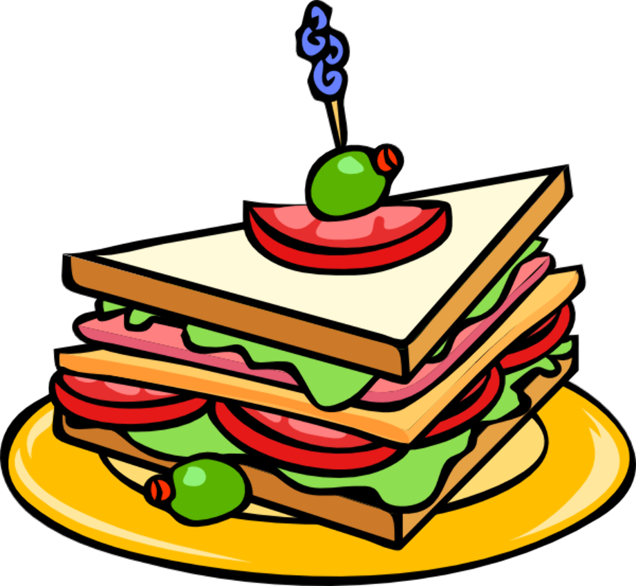 sandwich clipart triangular