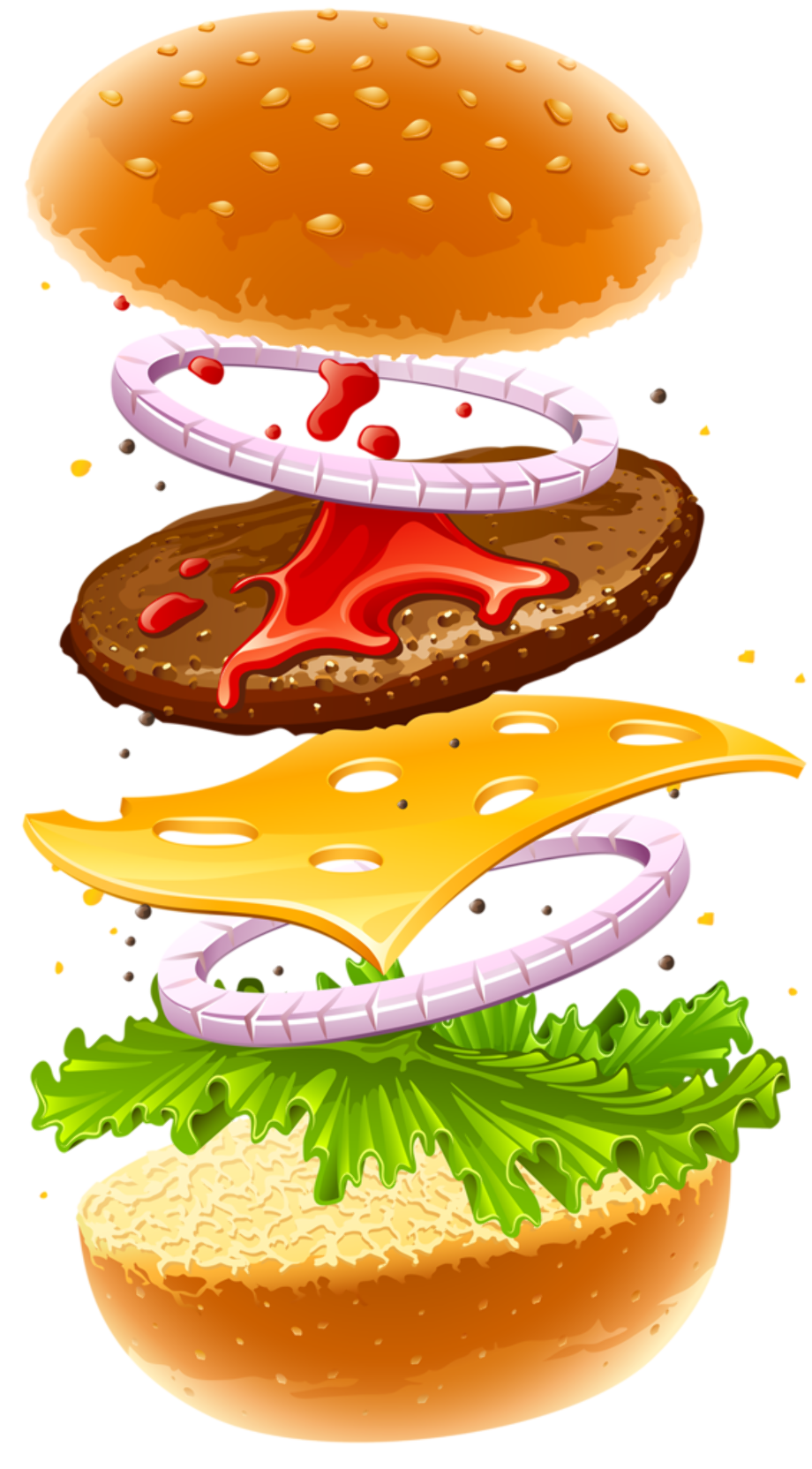 Download High Quality Food clipart hamburger Transparent PNG Images