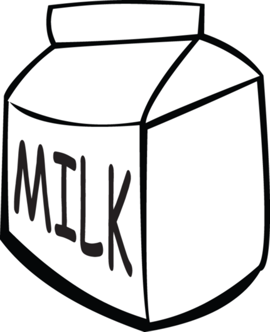 milk clipart box