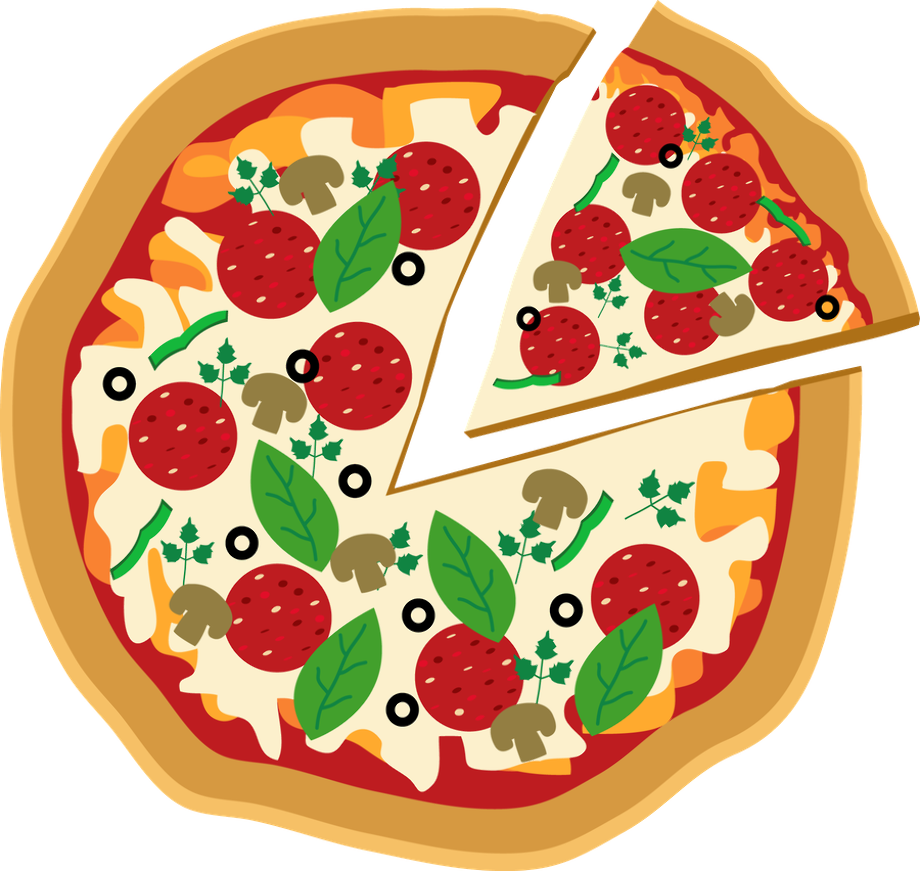 Pizza clipart blank background