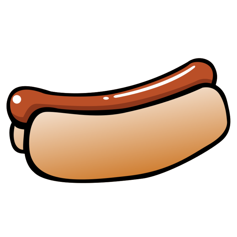 hot dog clipart bread