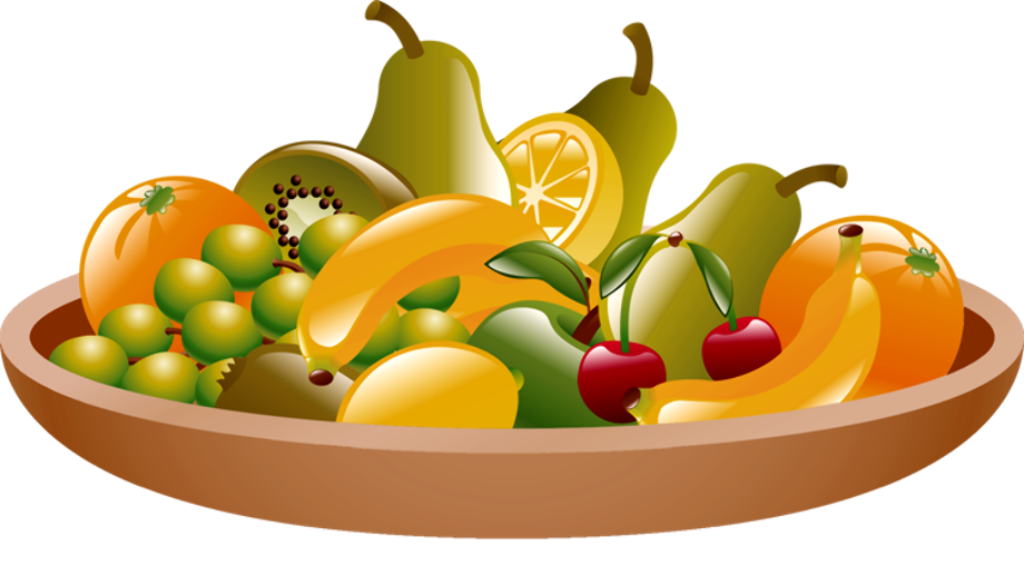 plate clipart fruit