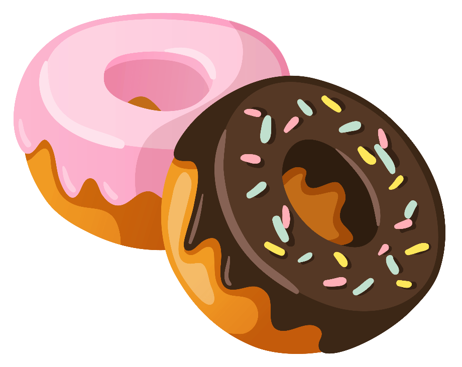 donut clipart chocolate