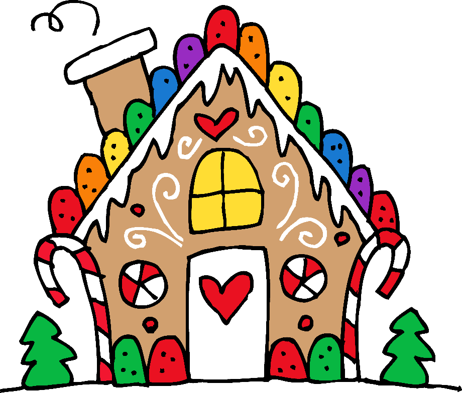gingerbread house clipart christmas