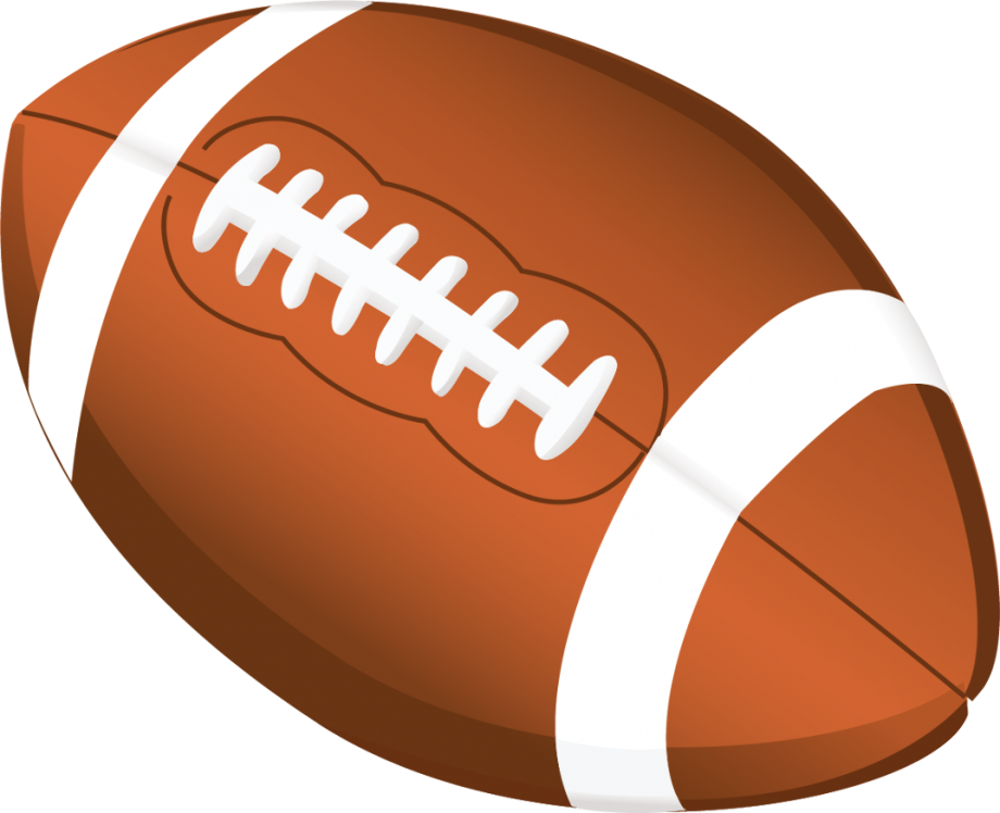 football clipart clear background