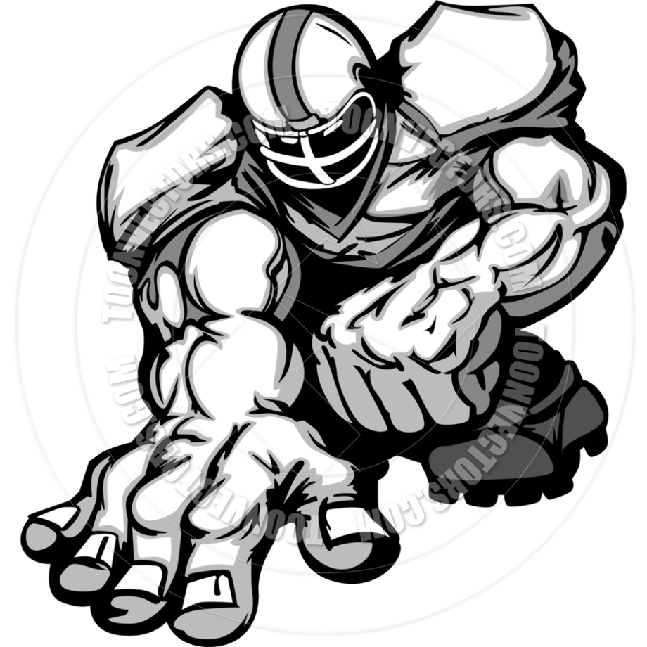 football player clipart muscle