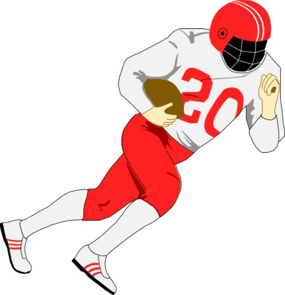 Download High Quality football player clipart red Transparent PNG ...