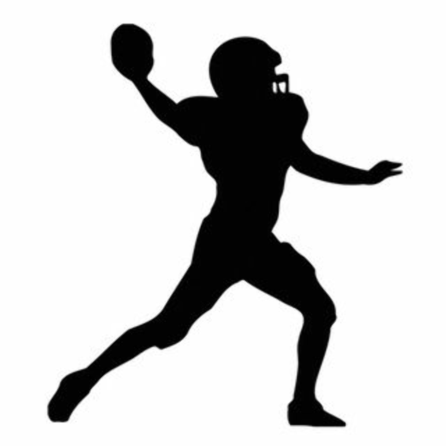 football player clipart silhouette