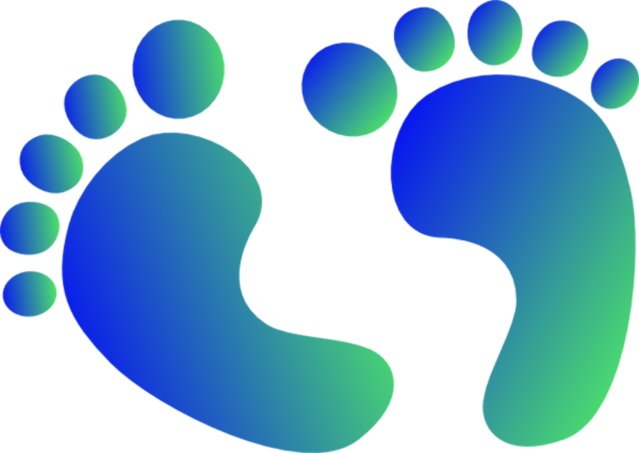 Download High Quality Footprint Clipart Blue Transparent Png Images