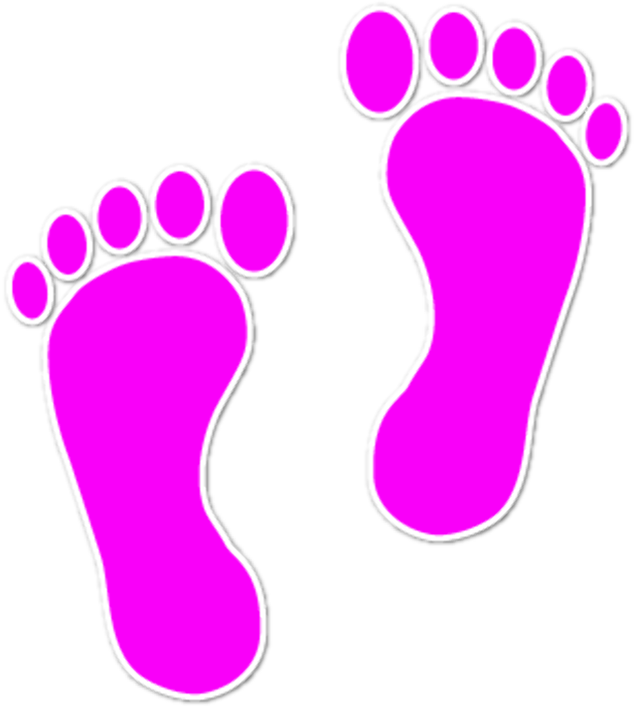 foot clipart colorful