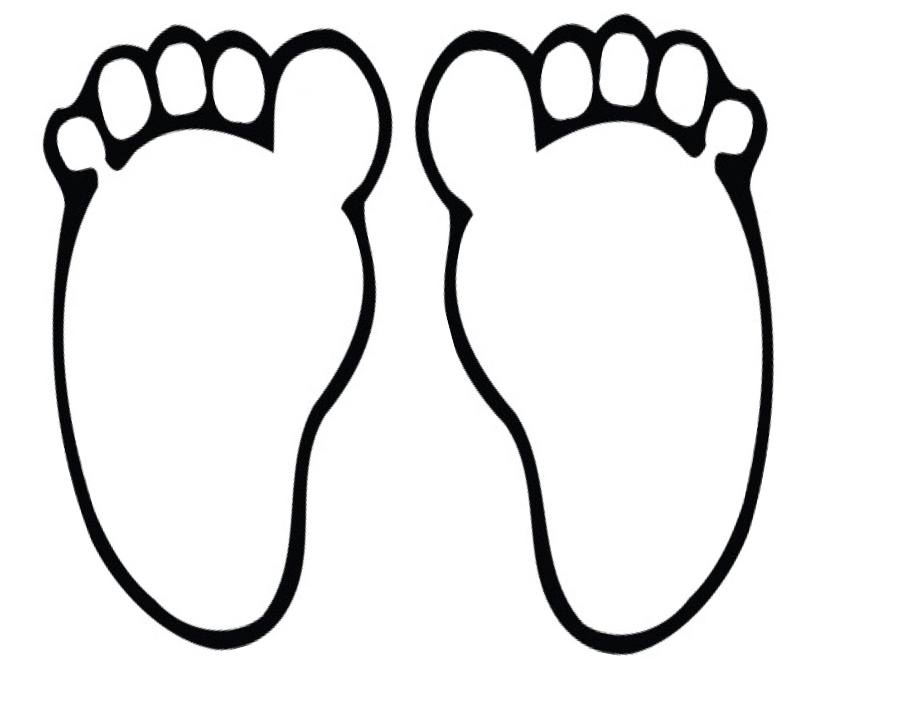 foot clipart outline