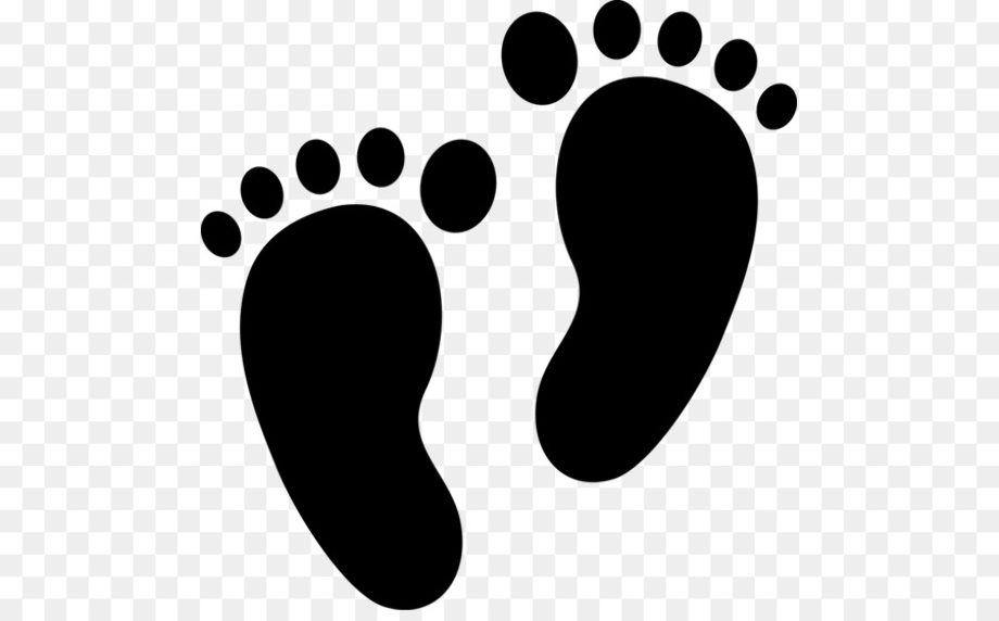 baby feet clipart silhouette