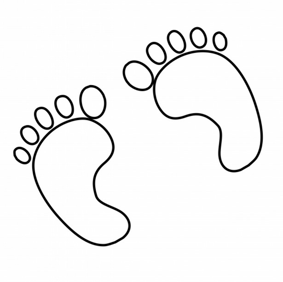 feet clipart outline