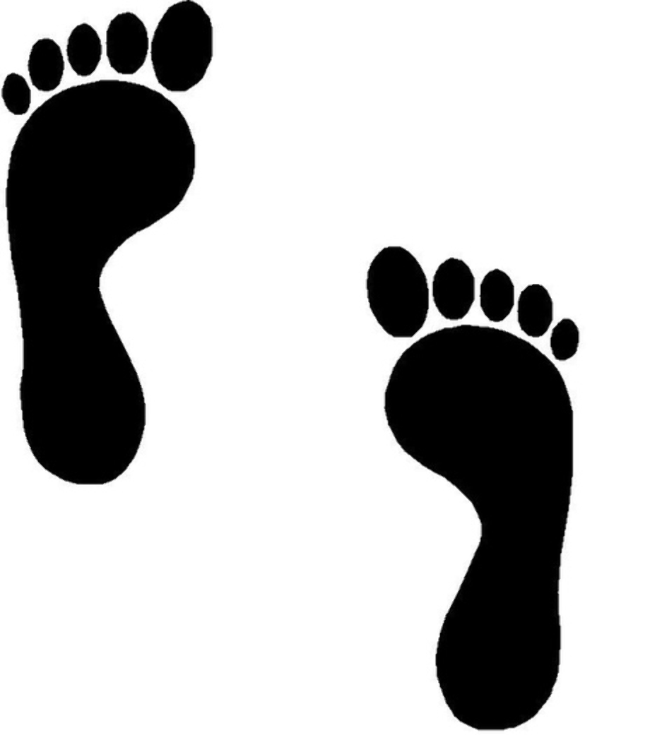 feet clipart footprint