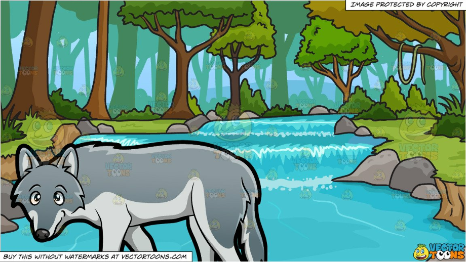 forest clipart river