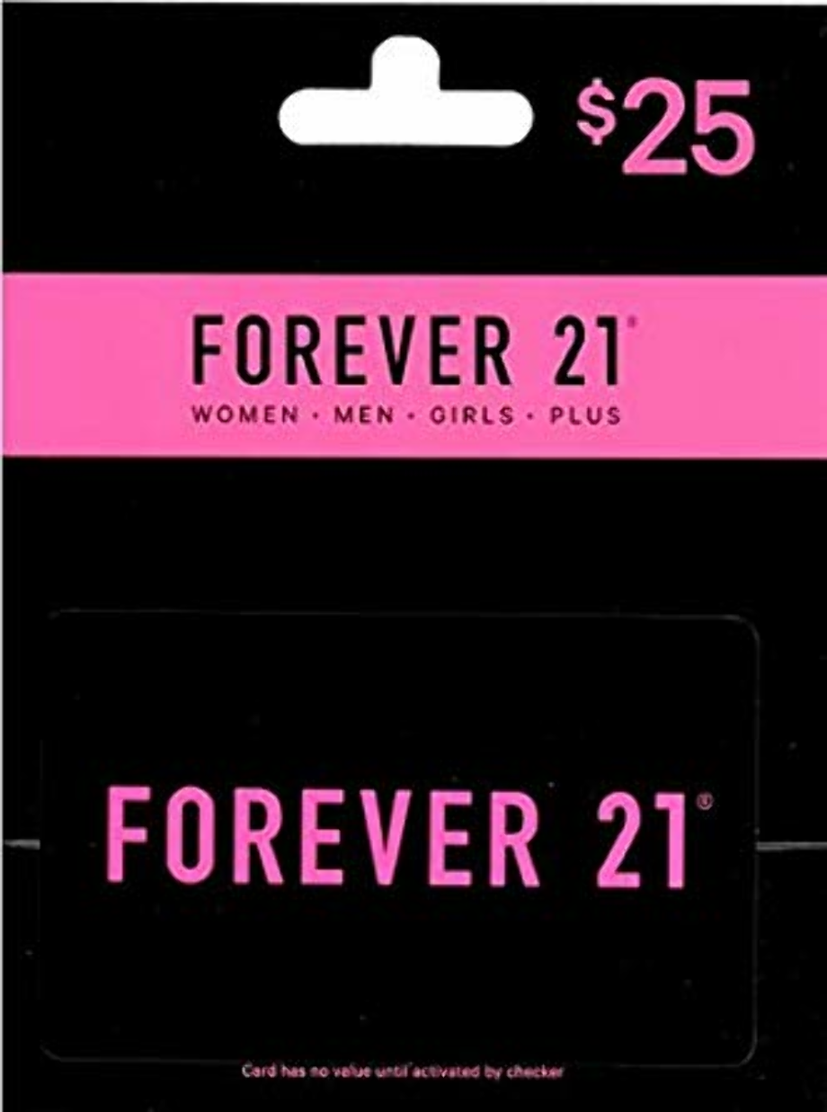 forever 21 logo gift card