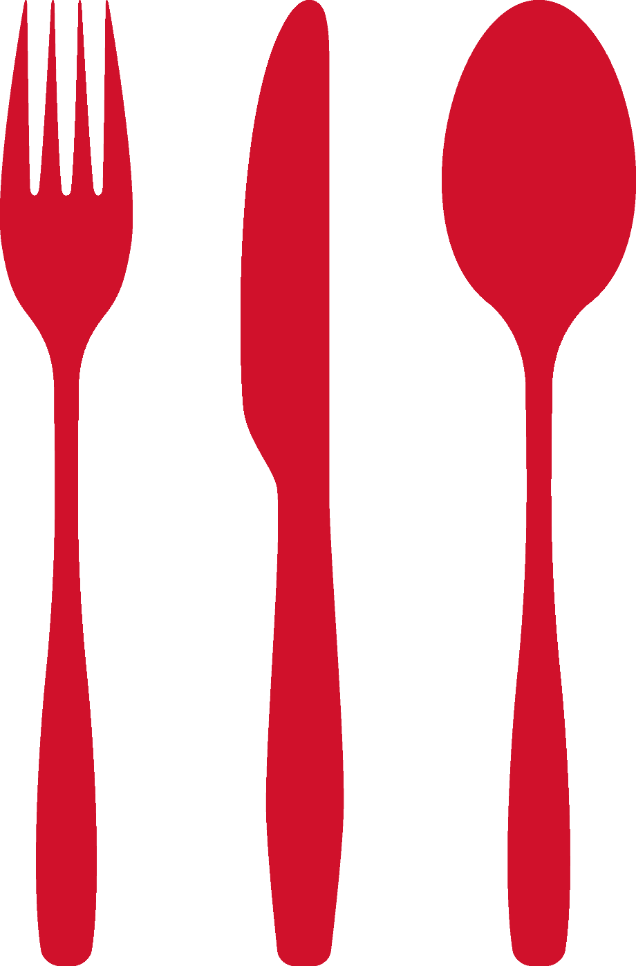 fork clipart red