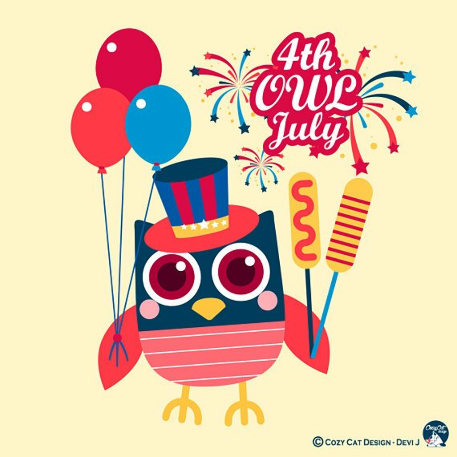 Download High Quality fourth of july clipart owl Transparent PNG Images