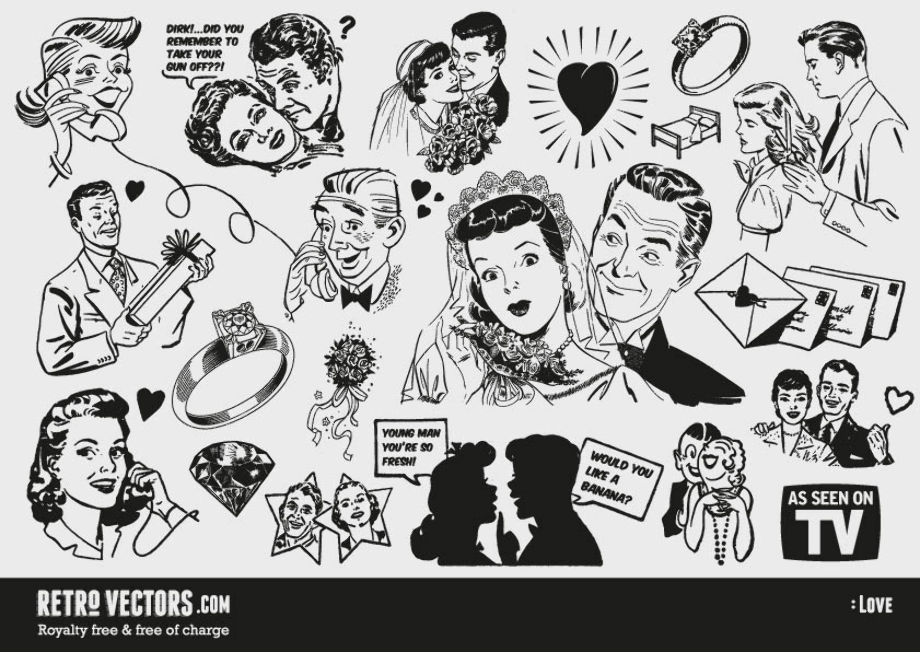 free clipart for commercial use retro