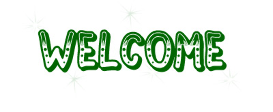 welcome clipart green
