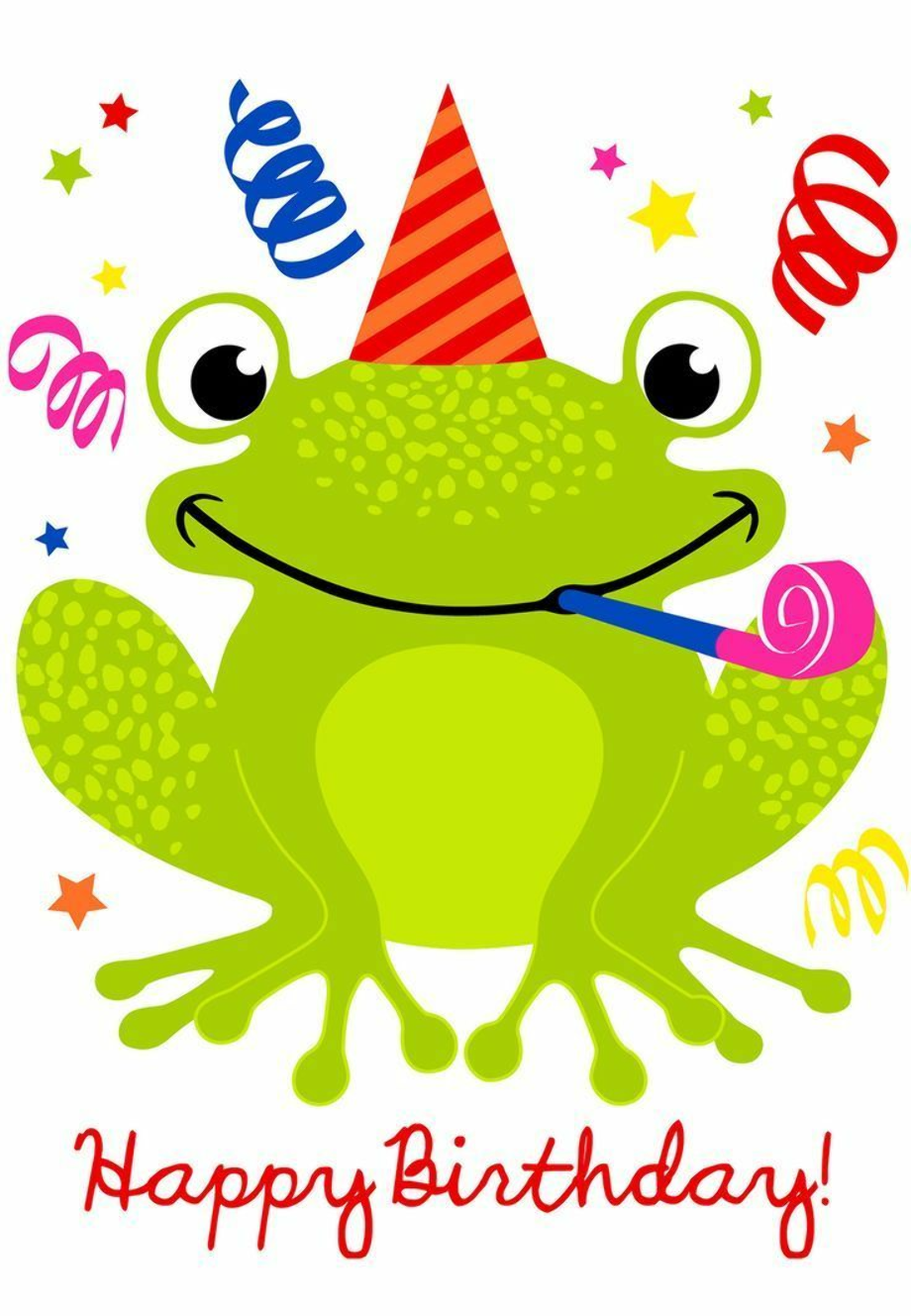 frog clipart birthday