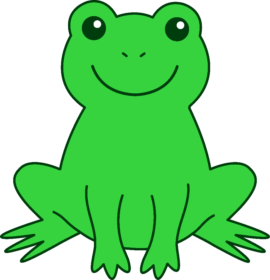 frog clipart happy