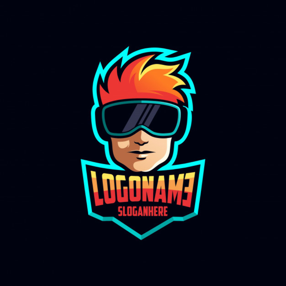 gamer logo character