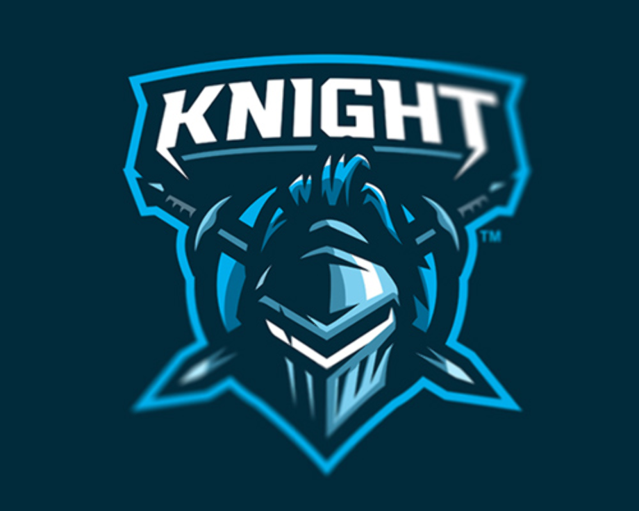 gamer logo blue
