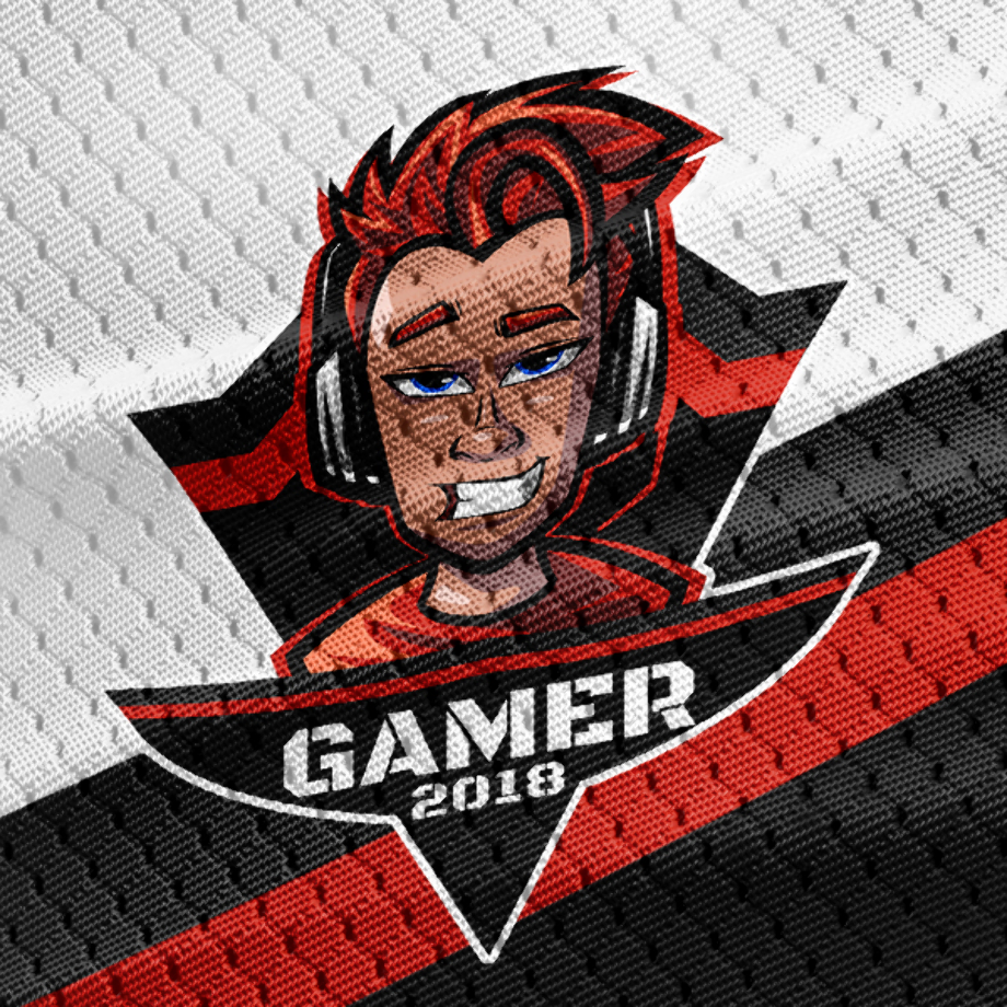 gamer logo red