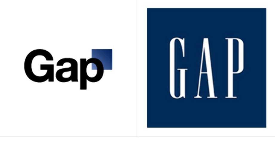 gap logo blue