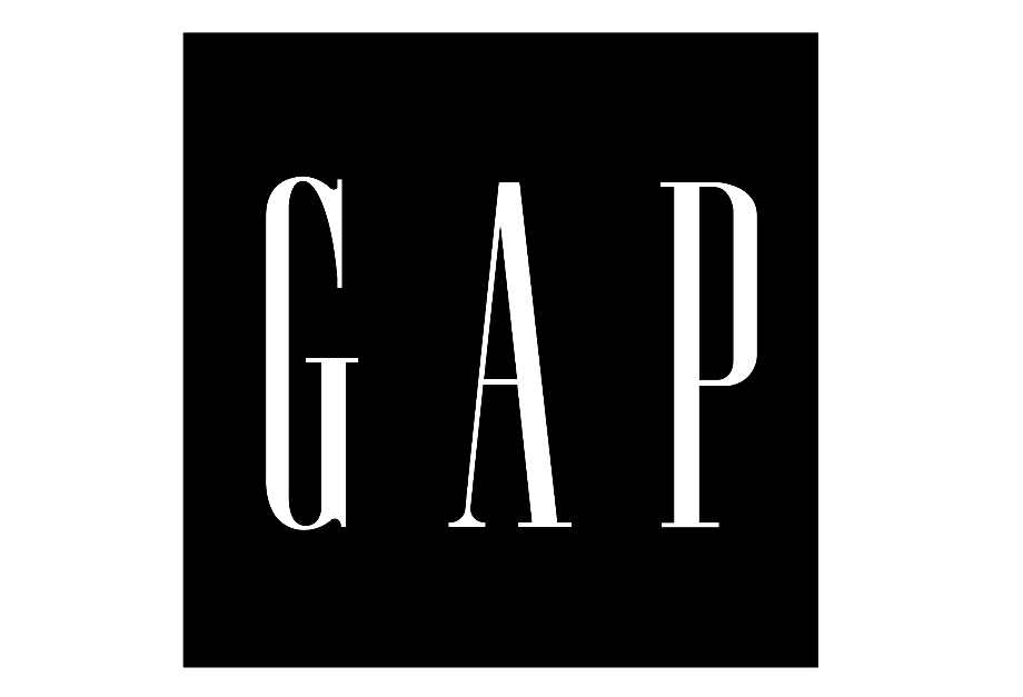 gap logo black