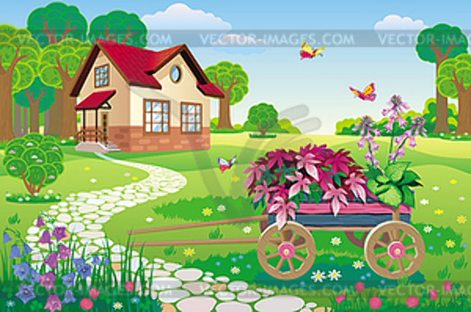clipart house beautiful