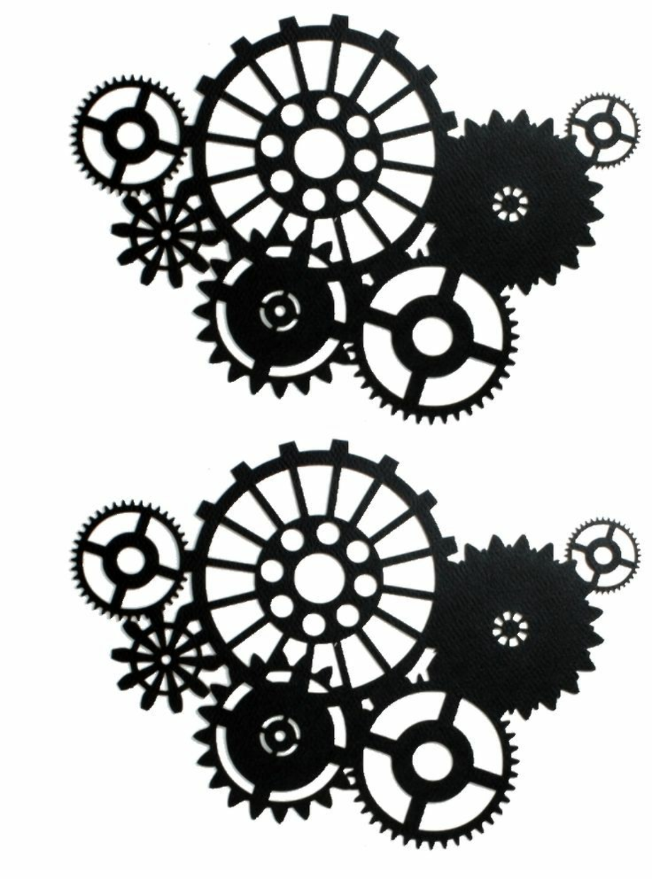 gears clipart silhouette
