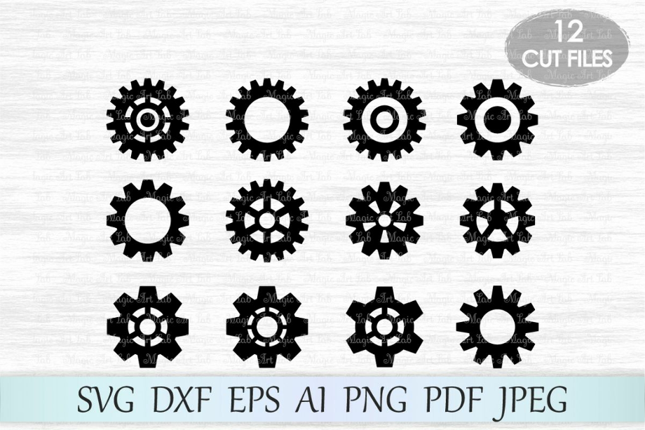gears clipart silhouette