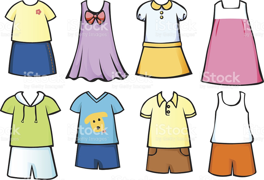get dressed clipart house clothes