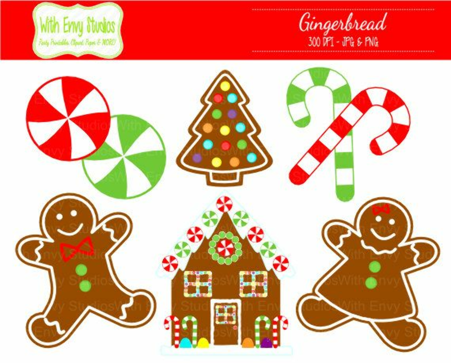 gingerbread house clipart candy cane