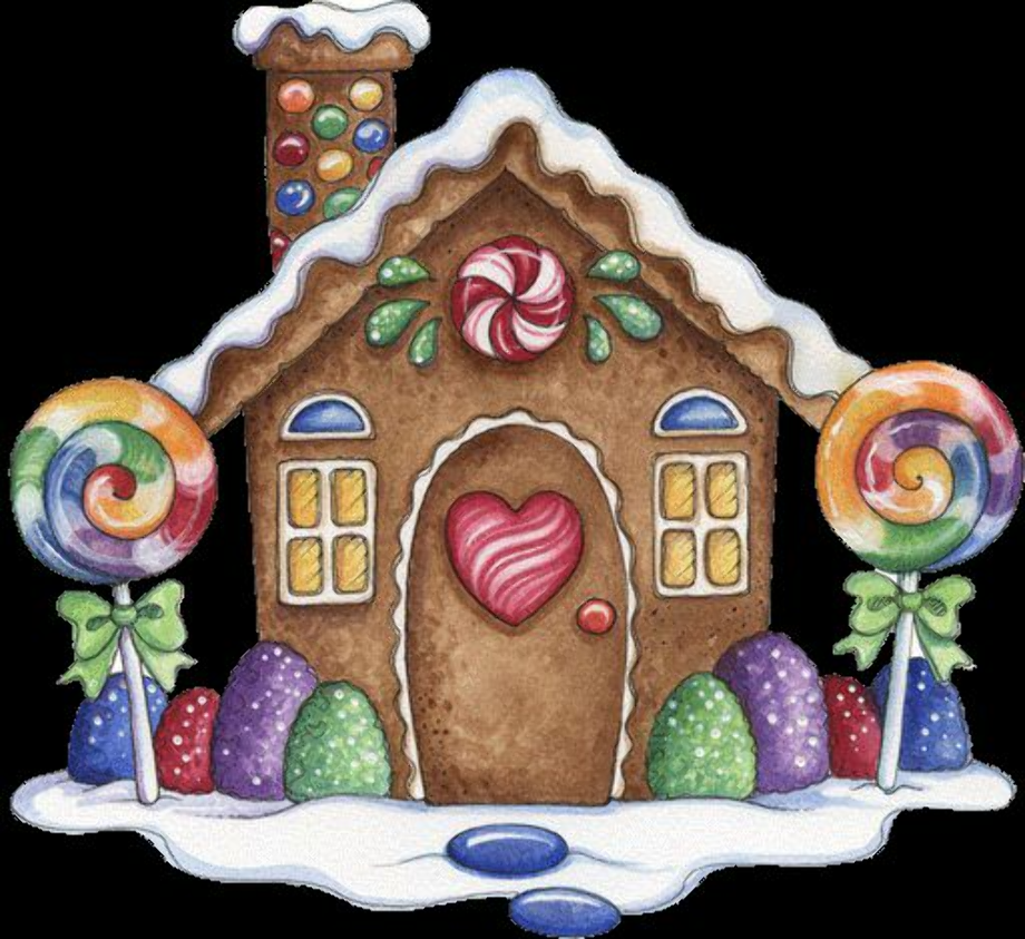 Download High Quality gingerbread house clipart candyland Transparent
